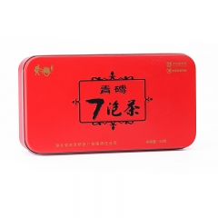 赵李桥茶厂川字牌黑茶川字青砖茶七泡茶红铁盒装60g 2011年