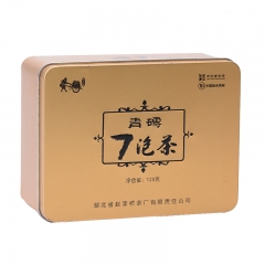 赵李桥茶厂青砖七泡茶金铁盒装120g